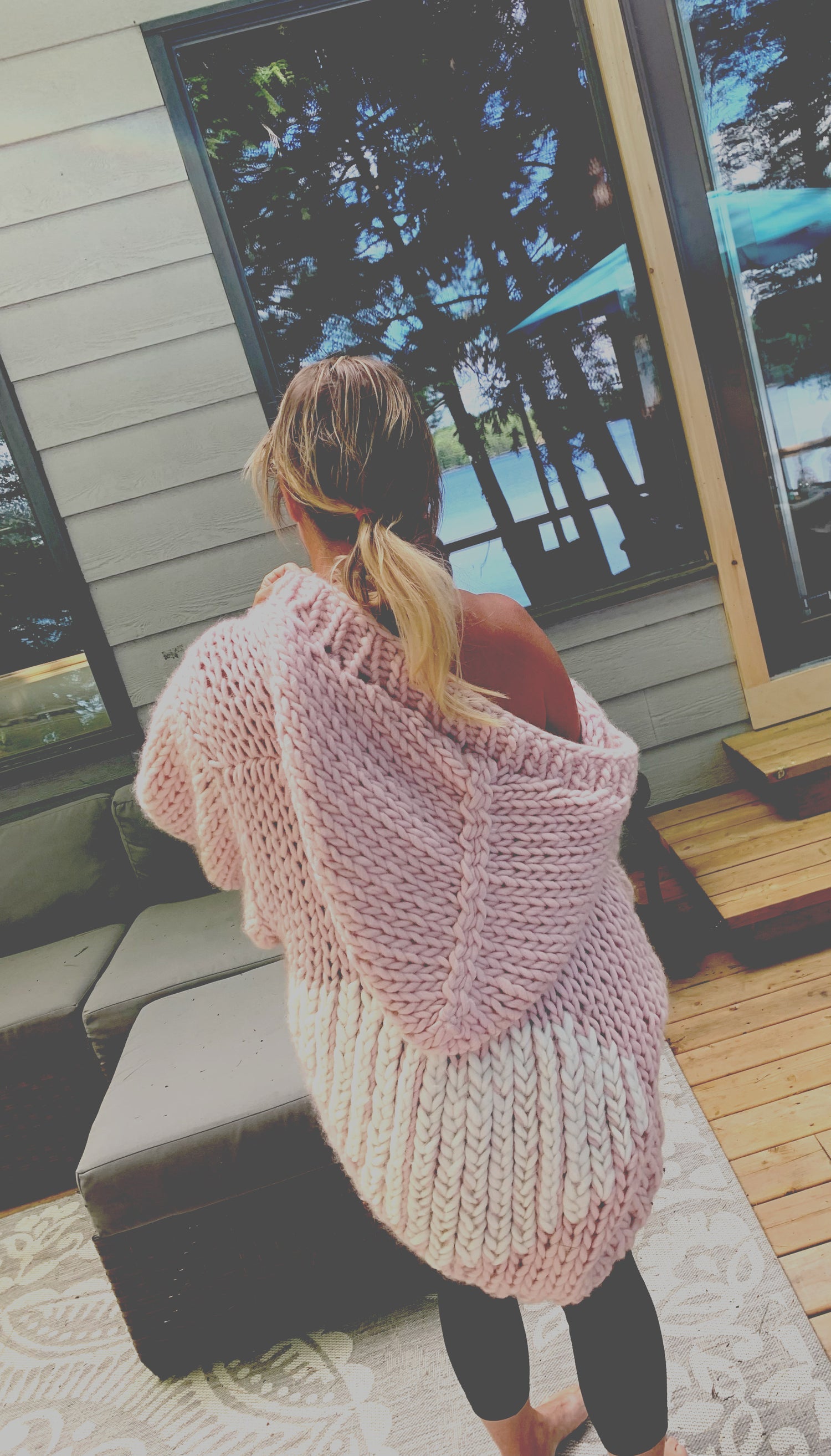 Chunky Knit Cardigan Oversized Knit Cardigan Love Heart Sweater