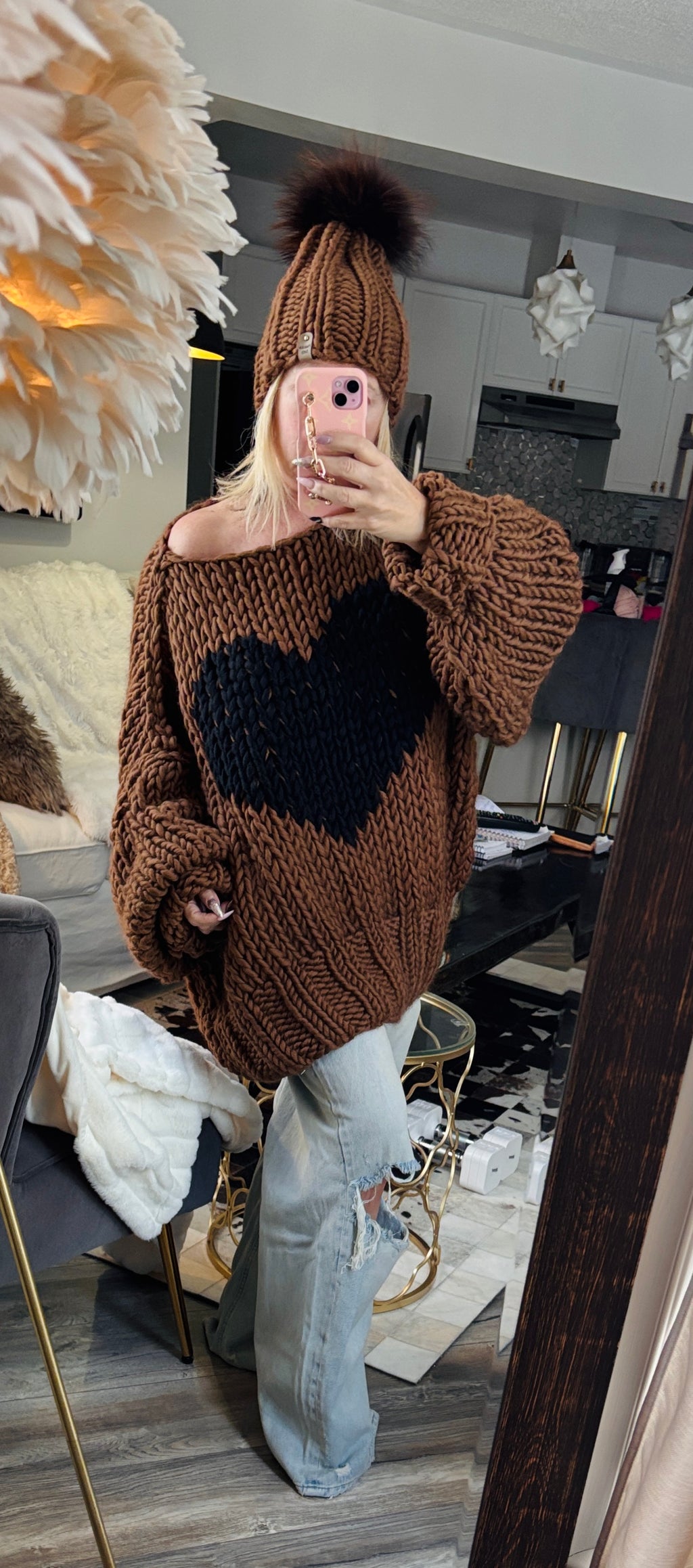 Love Heart Sweater Set