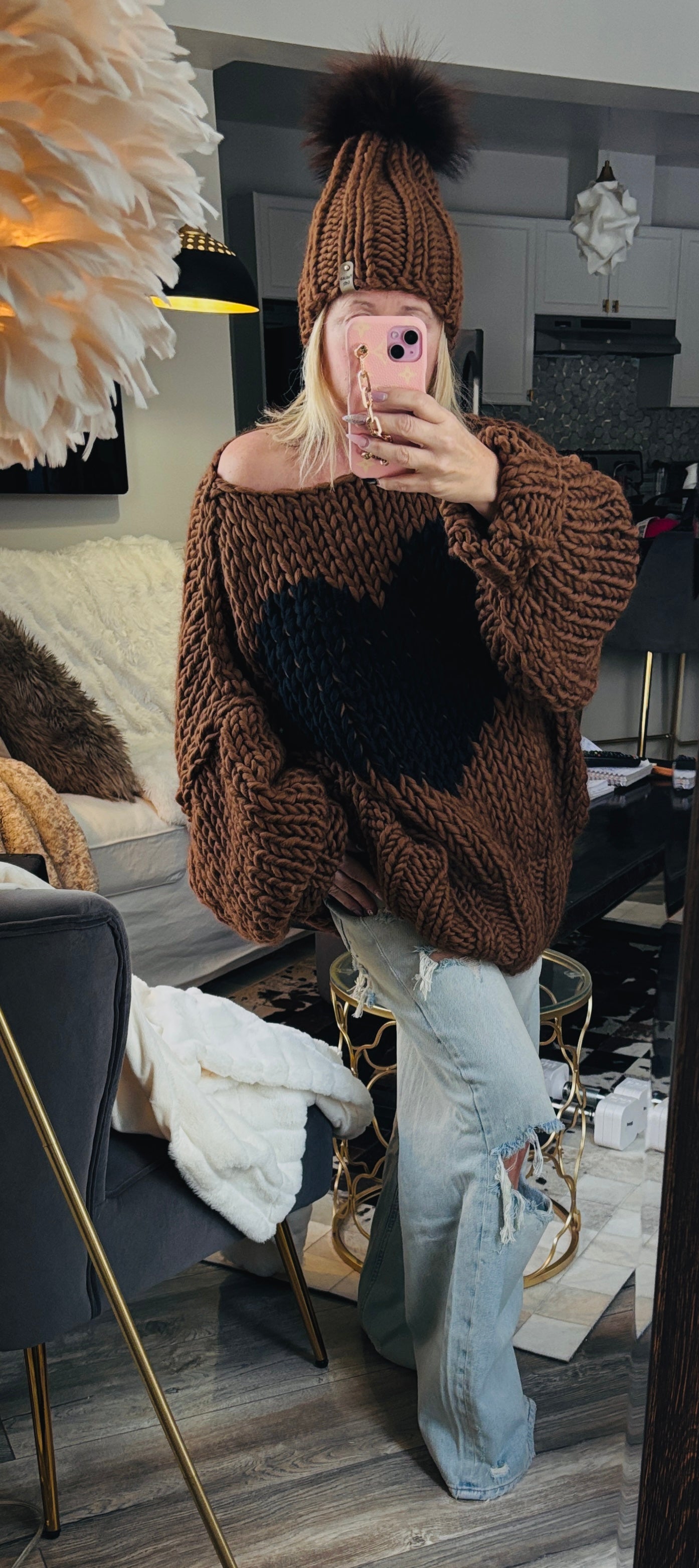 Love Heart Sweater Set