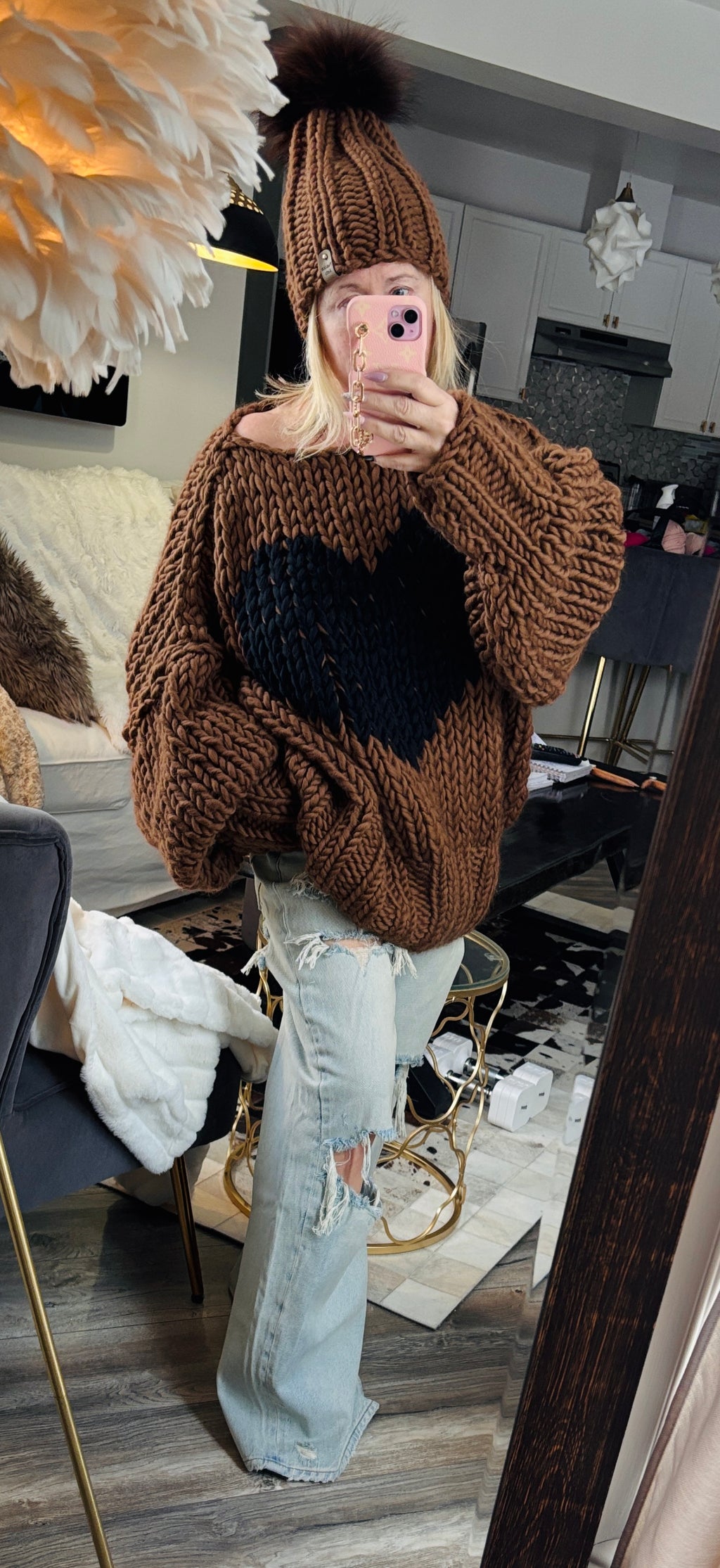 Love Heart Sweater Set