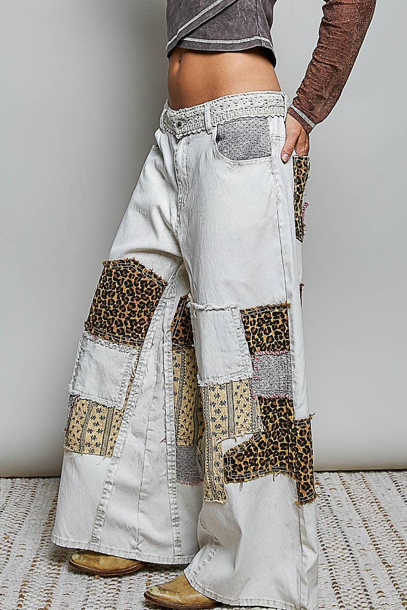 Whiskey Rebel Wide Leg Pants