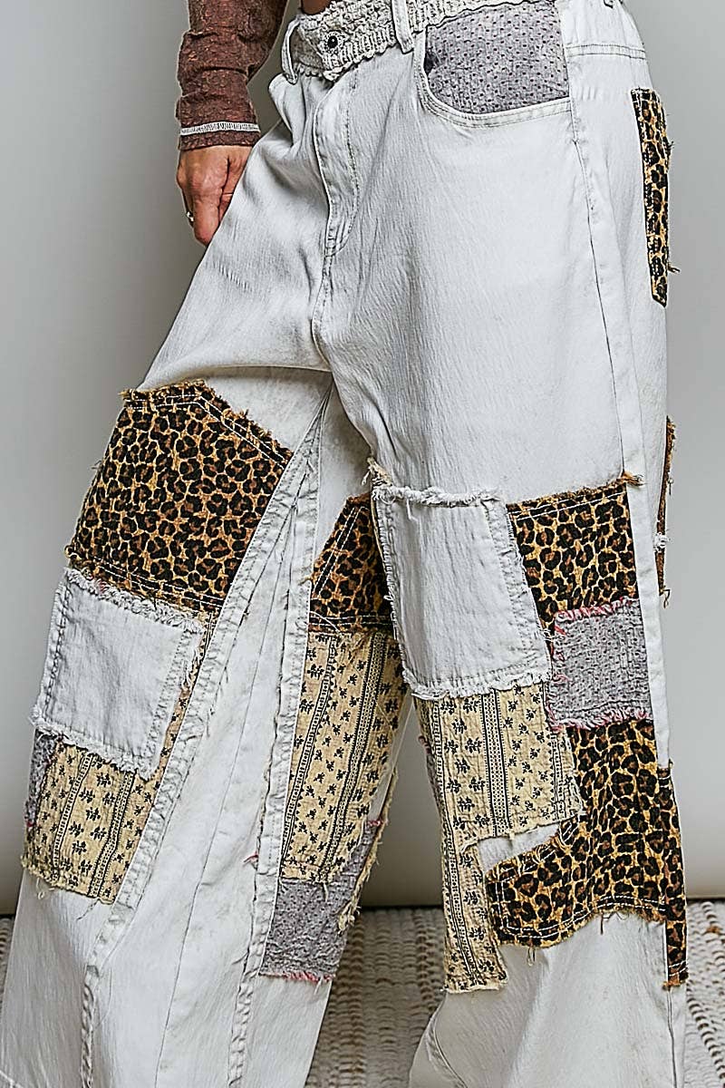 Whiskey Rebel Wide Leg Pants
