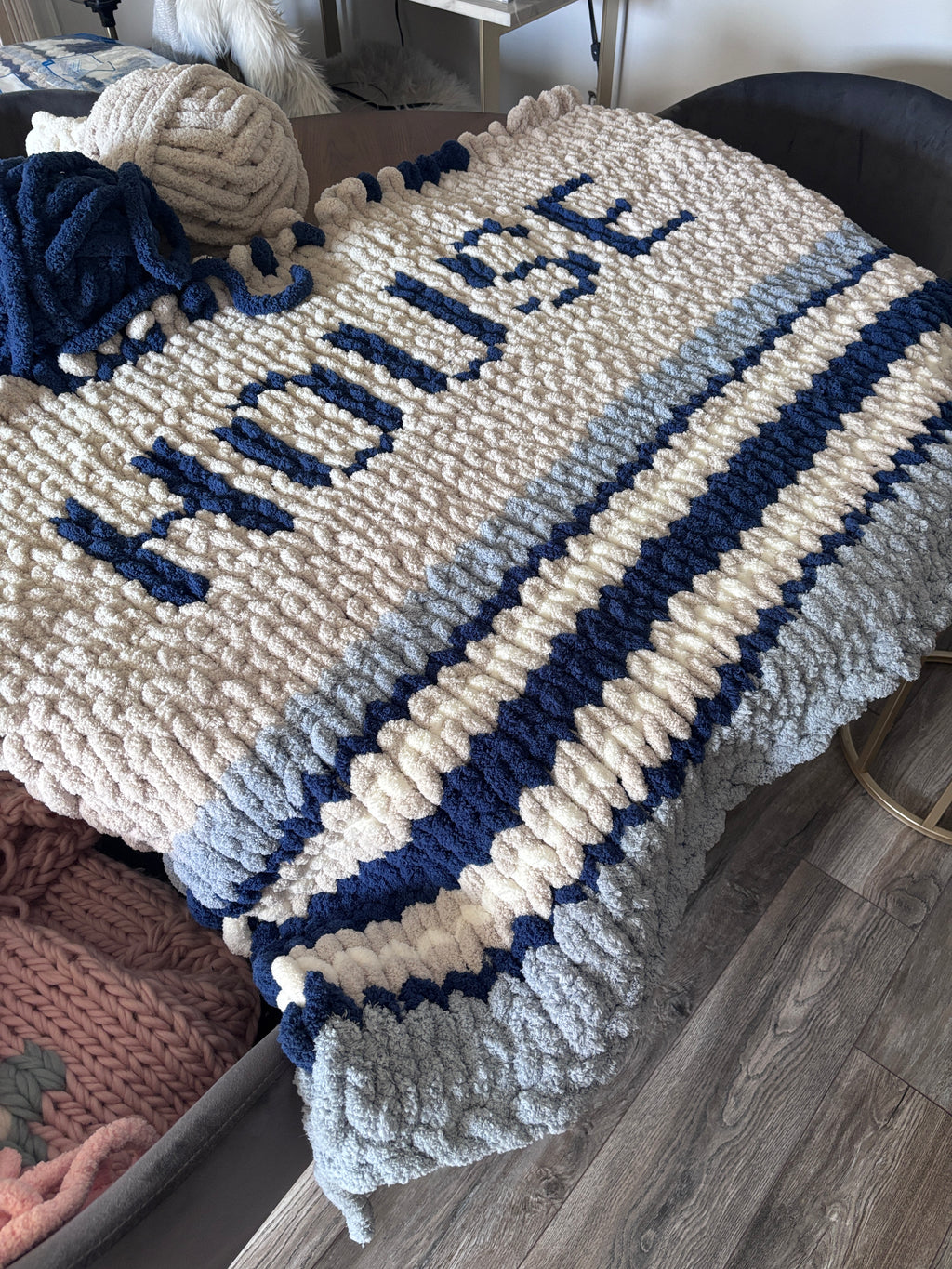 Custom Blanket Design | Personalized Chenille Blanket | Made Just for You