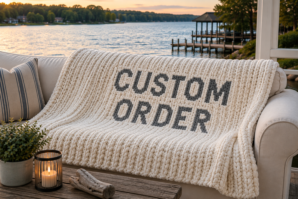 Custom Blanket Design | Personalized Chenille Blanket | Made Just for You