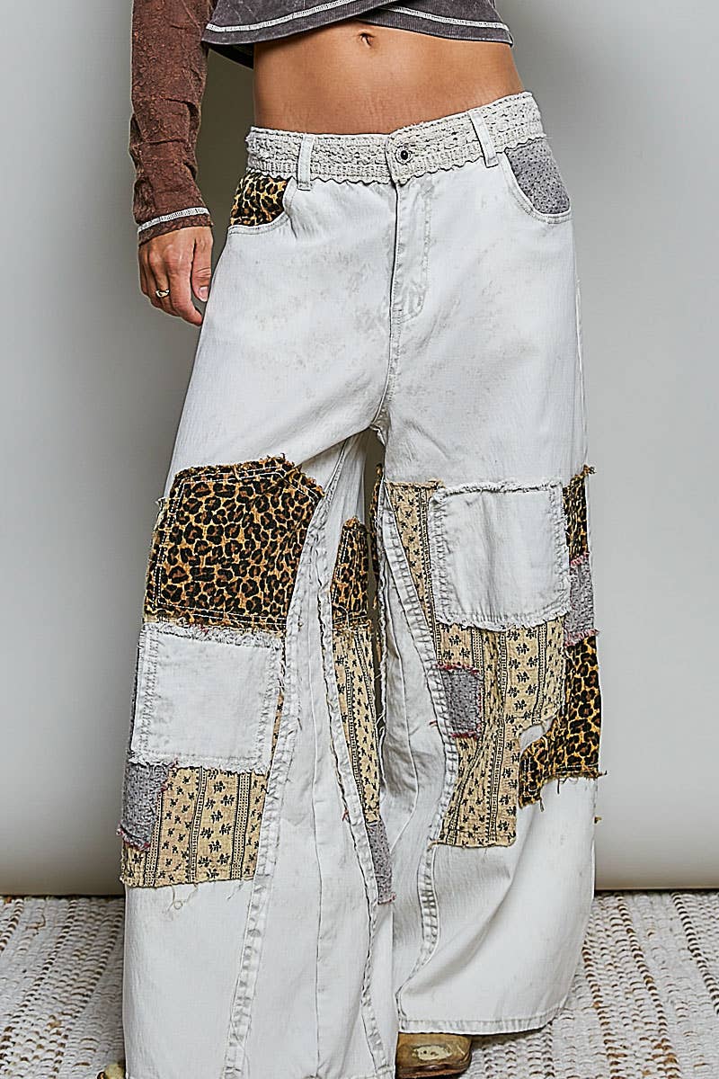 Whiskey Rebel Wide Leg Pants