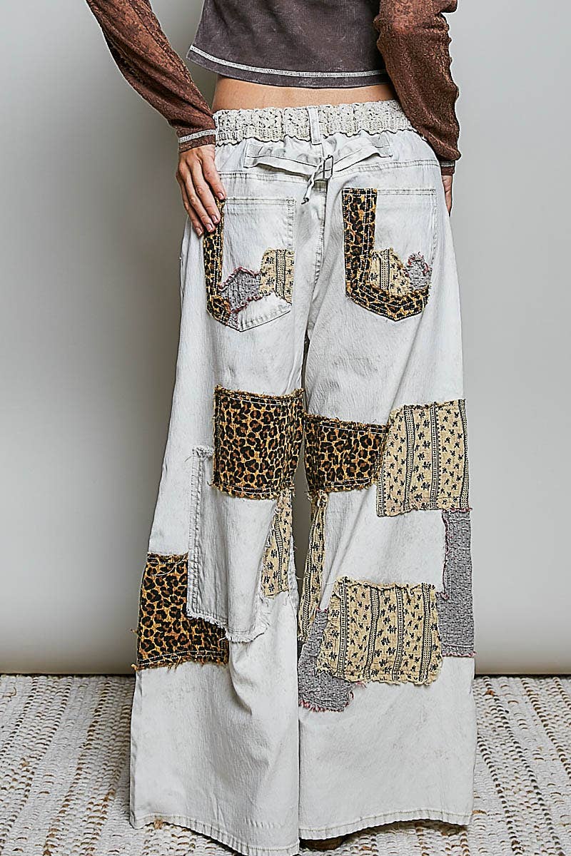 Whiskey Rebel Wide Leg Pants