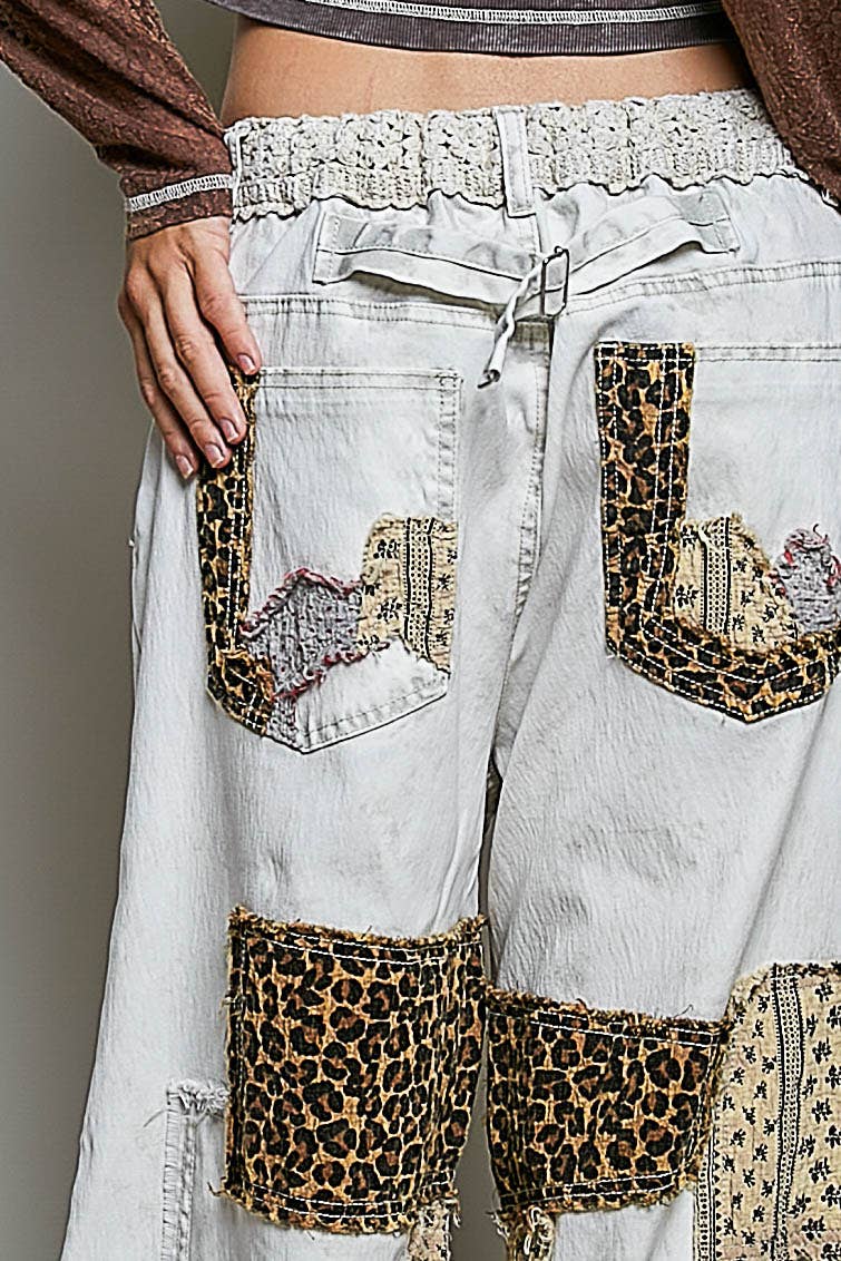 Whiskey Rebel Wide Leg Pants